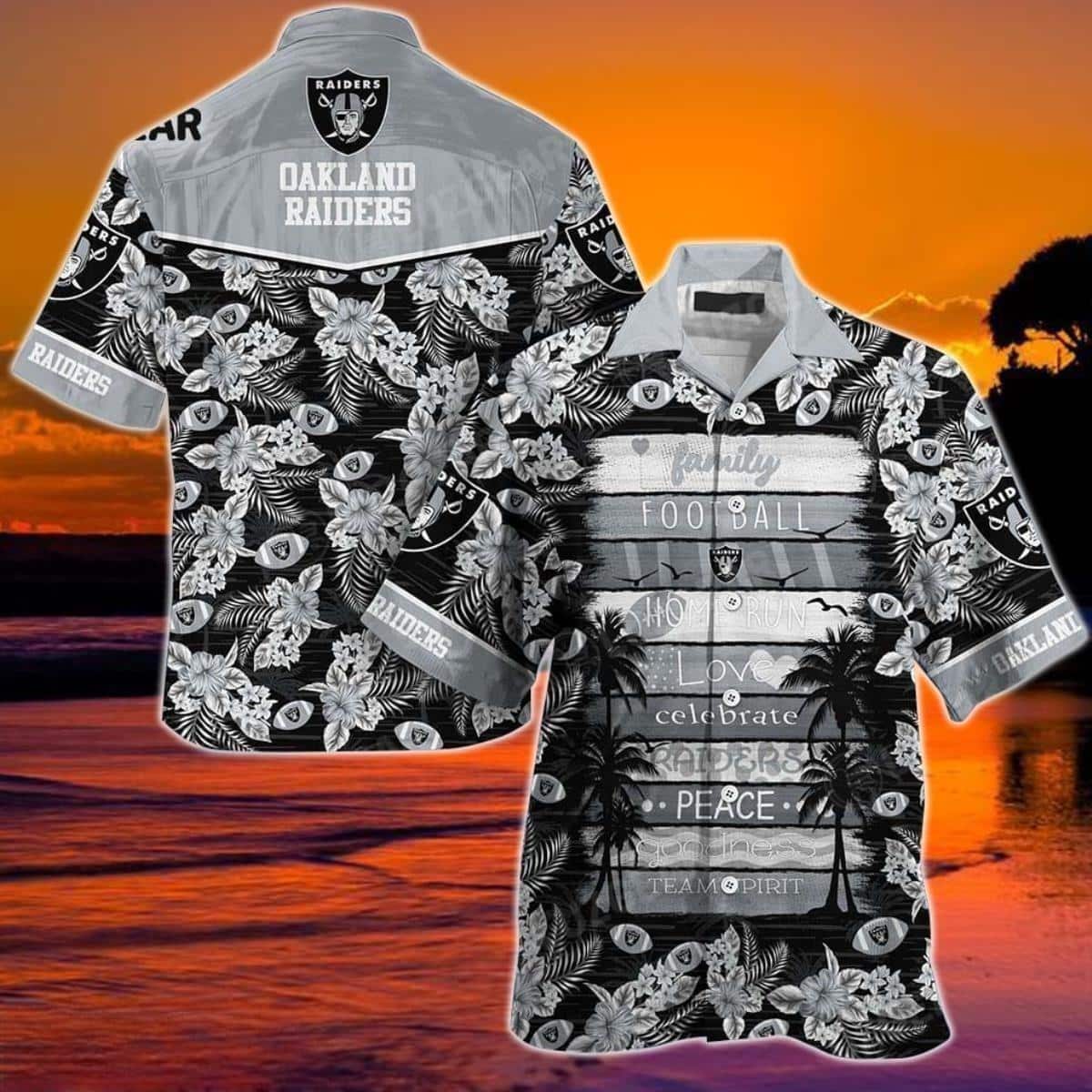 Family Football NFL Las Vegas Raiders Hawaiian Shirt