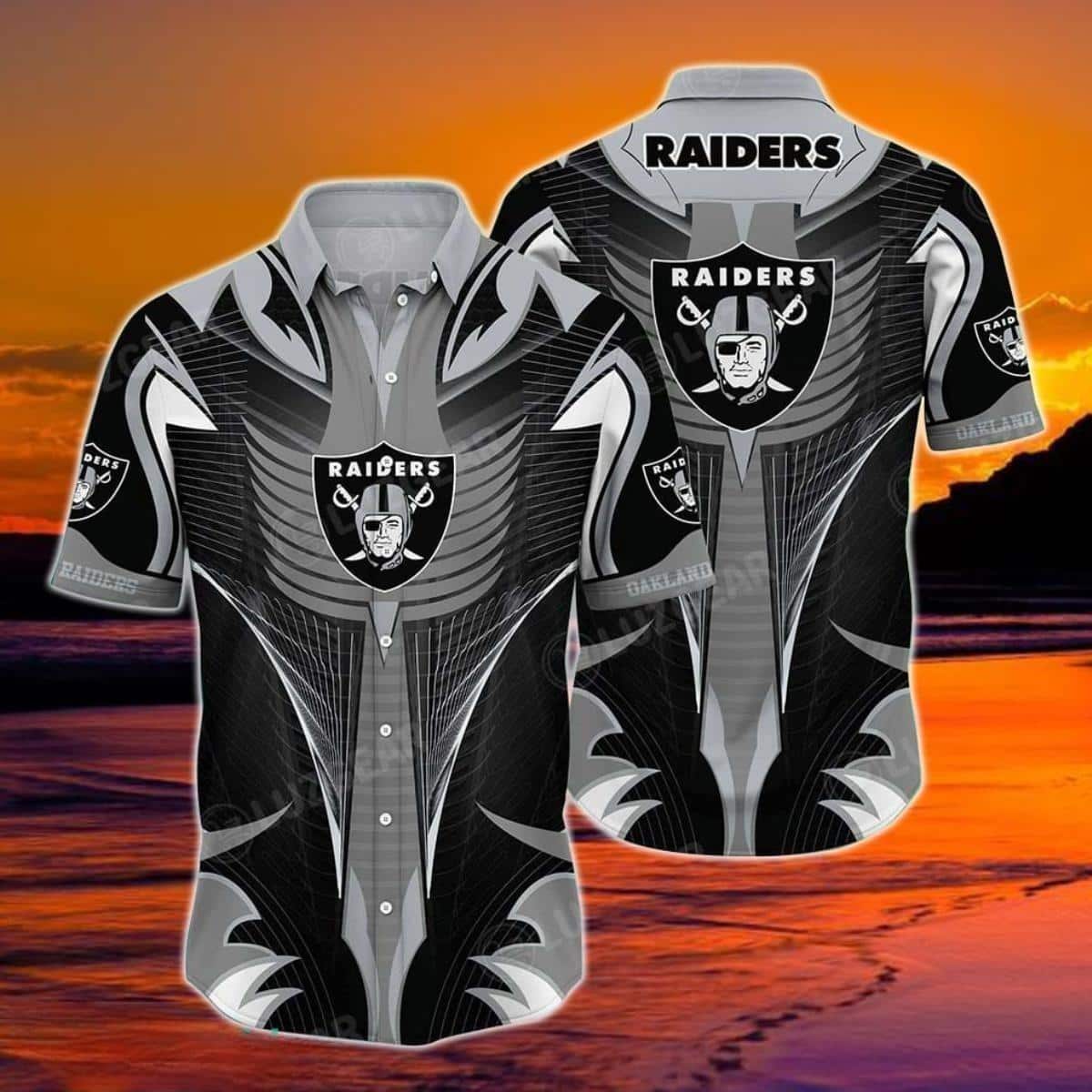 Las Vegas Raiders NFL Hawaiian Shirt Summer Beach Gift Las Vegas Raiders NFL Hawaiian Shirt Summer Beach Gift