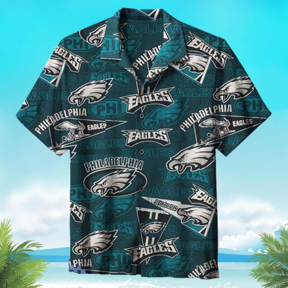 Philadelphia Eagles Hawaiian Shirt Summer Beach Gift Philadelphia Eagles Hawaiian Shirt Summer Beach Gift