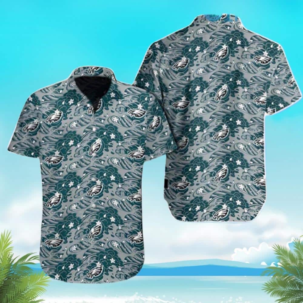 Philadelphia Eagles Hawaiian Shirt Beach Gift For Friend Philadelphia Eagles Hawaiian Shirt Beach Gift For Friend