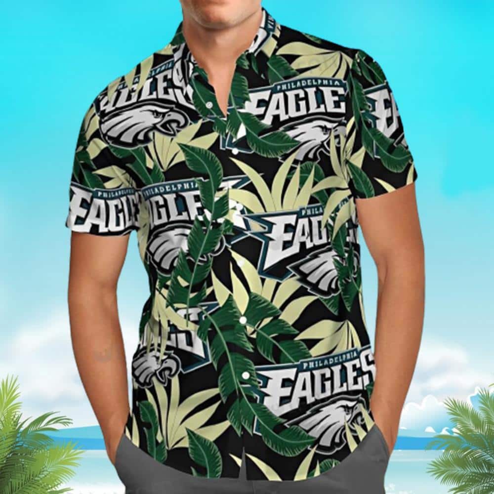 Philadelphia Eagles Hawaiian Shirt Banana Leaf Summer Gift For Friend Philadelphia Eagles Hawaiian Shirt Banana Leaf Summer Gift For Friend