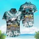 NFL Philadelphia Eagles Hawaiian Shirt Tropical Pattern Beach Lovers Gift NFL Philadelphia Eagles Hawaiian Shirt Tropical Pattern Beach Lovers Gift