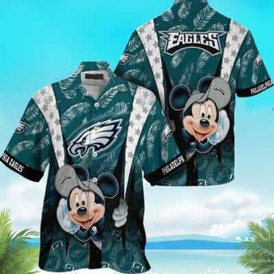 Cool Disney Mickey Mouse NFL Philadelphia Eagles Hawaiian Shirt Cool Disney Mickey Mouse NFL Philadelphia Eagles Hawaiian Shirt