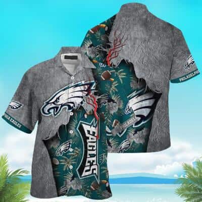 NFL Philadelphia Eagles Hawaiian Shirt Practical Beach Gift
