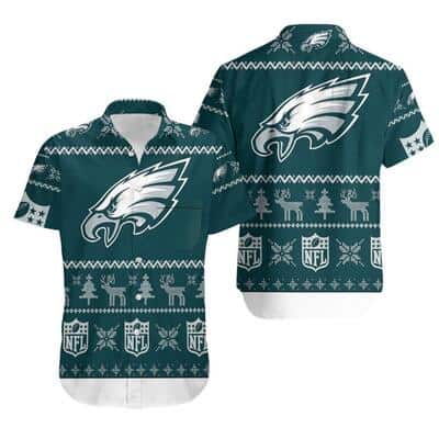 Philadelphia Eagles Hawaiian Shirt Christmas Gift For Beach Lovers Philadelphia Eagles Hawaiian Shirt Christmas Gift For Beach Lovers