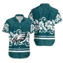 Hibiscus Flowers Pattern NFL Philadelphia Eagles Hawaiian Shirt For Football Fans