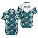 NFL Philadelphia Eagles Hawaiian Shirt Hibiscus Pattern Football Gift For Men NFL Philadelphia Eagles Hawaiian Shirt Hibiscus Pattern Football Gift For Men