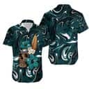 Skull And Hibiscus Flower NFL Philadelphia Eagles Hawaiian Shirt