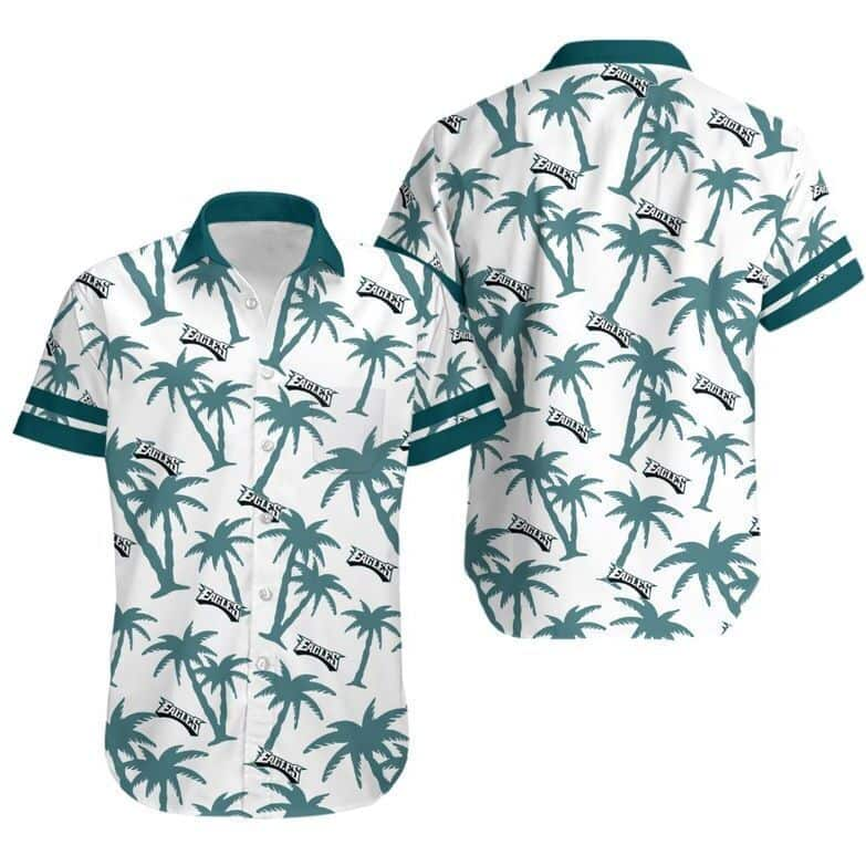 NFL Philadelphia Eagles Hawaiian Shirt Coconut Tree Best Beach Gift