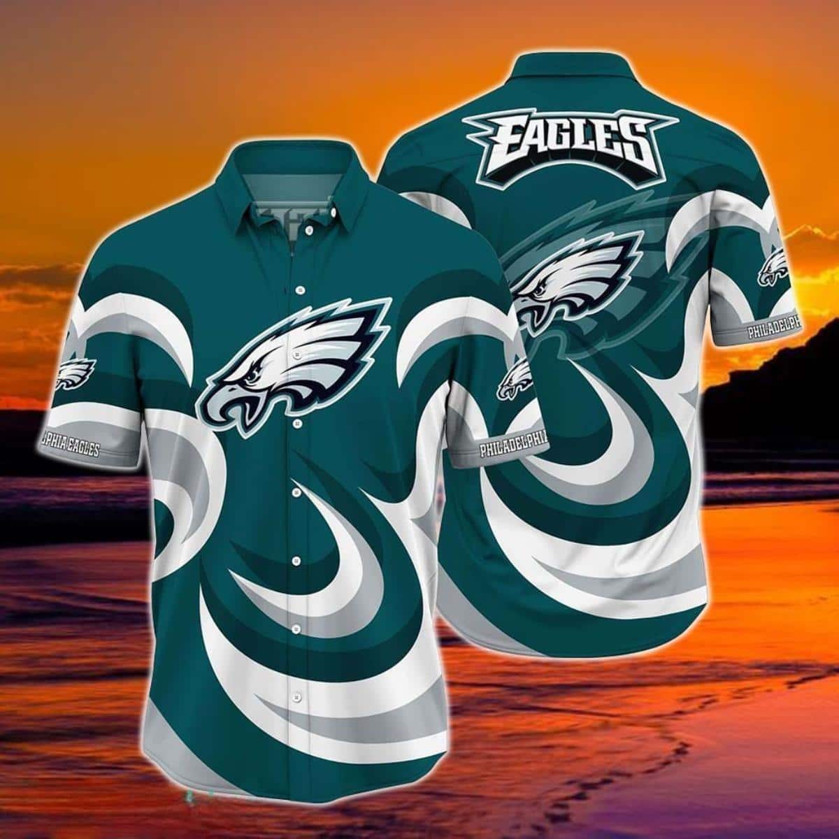 NFL Philadelphia Eagles Hawaiian Shirt Football Gift For Dad NFL Philadelphia Eagles Hawaiian Shirt Football Gift For Dad