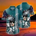 Mickey Mouse Philadelphia Eagles NFL Hawaiian Shirt Gift For Beach Trip Mickey Mouse Philadelphia Eagles NFL Hawaiian Shirt Gift For Beach Trip