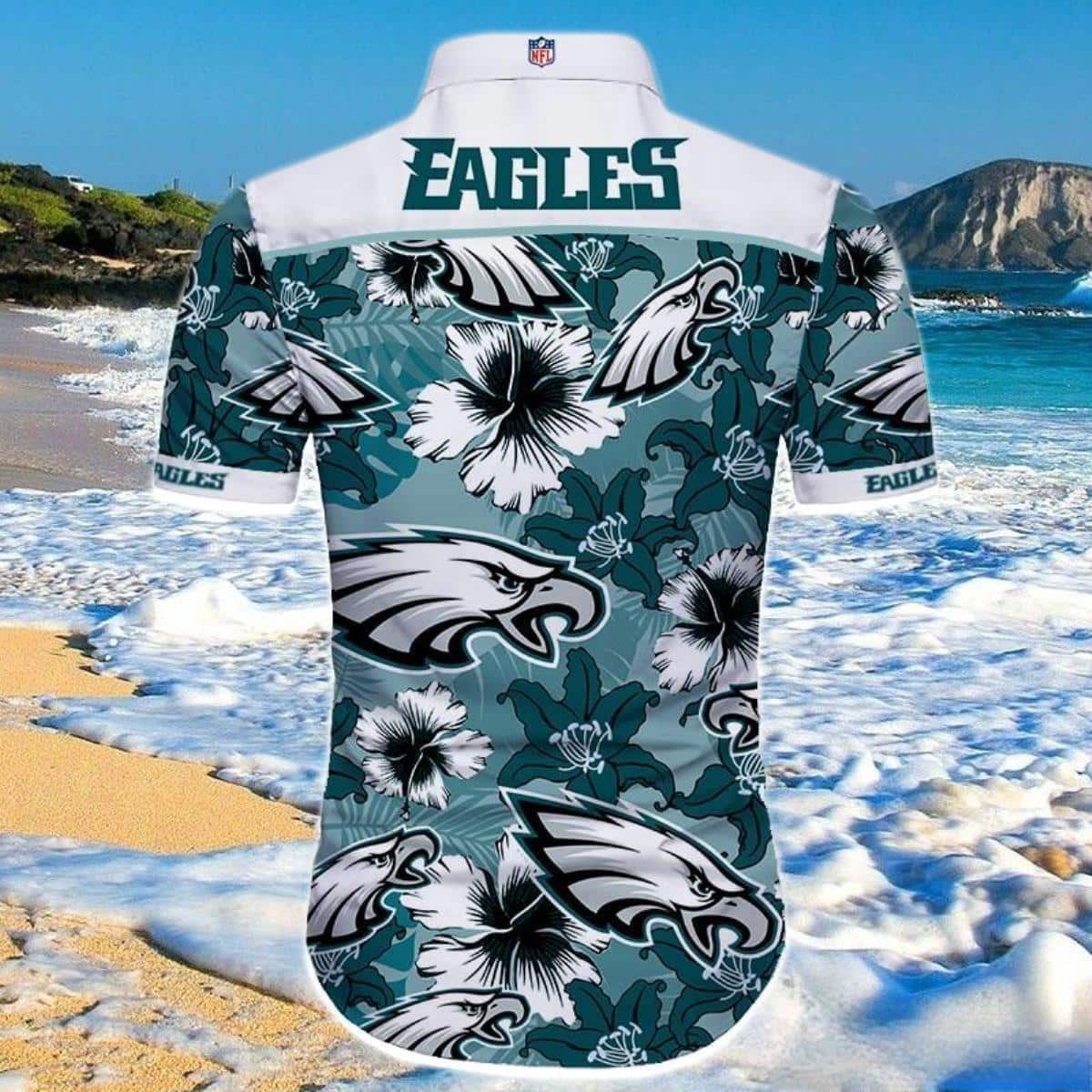 NFL Philadelphia Eagles Hawaiian Shirt Hibiscus Pattern Trendy Summer Gift NFL Philadelphia Eagles Hawaiian Shirt Hibiscus Pattern Trendy Summer Gift