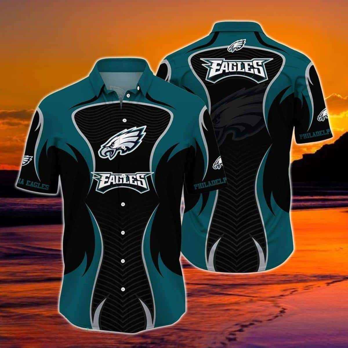 Philadelphia Eagles NFL Hawaiian Shirt Beach Gift For Football Players Philadelphia Eagles NFL Hawaiian Shirt Beach Gift For Football Players