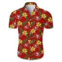NFL San Francisco 49ers Hawaiian Shirt Tropical Flower Pattern NFL San Francisco 49ers Hawaiian Shirt Tropical Flower Pattern