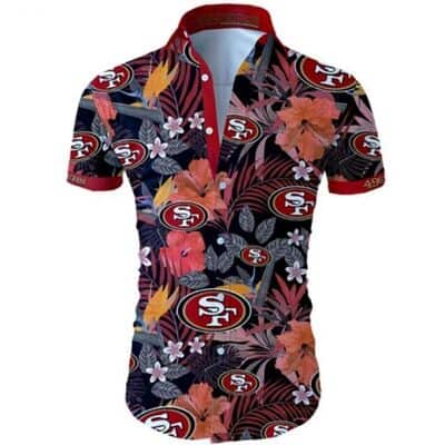 NFL San Francisco 49ers Hawaiian Shirt Gift For Beach Lovers NFL San Francisco 49ers Hawaiian Shirt Gift For Beach Lovers