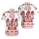 Gnomes NFL San Francisco 49ers Hawaiian Shirt Christmas Gift For Football Fans Gnomes NFL San Francisco 49ers Hawaiian Shirt Christmas Gift For Football Fans