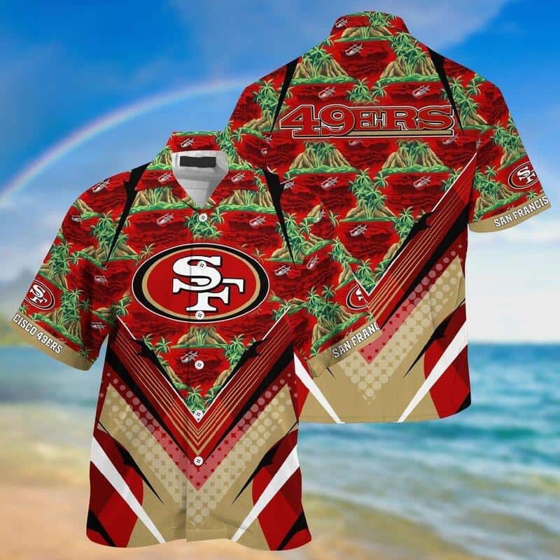 NFL San Francisco 49ers Hawaiian Shirt Beach Gift For Friend NFL San Francisco 49ers Hawaiian Shirt Beach Gift For Friend