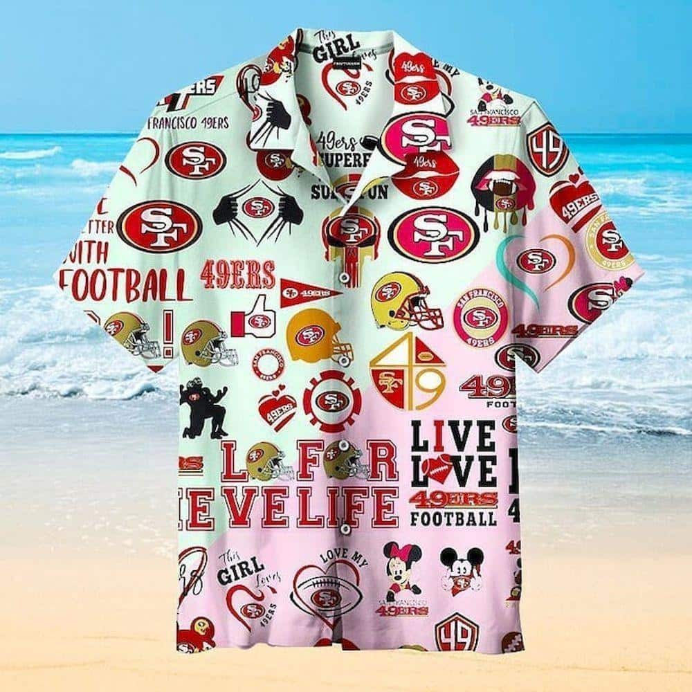 NFL San Francisco 49ers Hawaiian Shirt Football Gift For Men