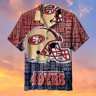 NFL San Francisco 49ers Hawaiian Shirt Football Gift For Dad NFL San Francisco 49ers Hawaiian Shirt Football Gift For Dad