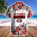 NFL San Francisco 49ers Hawaiian Shirt Hibiscus Flower Pattern NFL San Francisco 49ers Hawaiian Shirt Hibiscus Flower Pattern