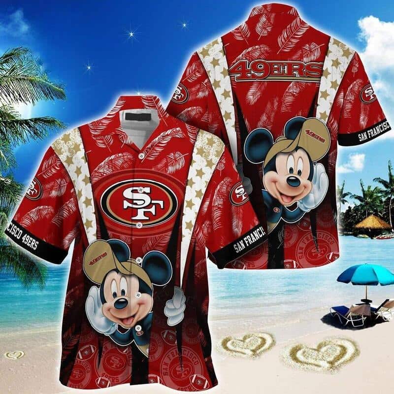 Cool Mickey Mouse NFL San Francisco 49ers Hawaiian Shirt Cool Mickey Mouse NFL San Francisco 49ers Hawaiian Shirt