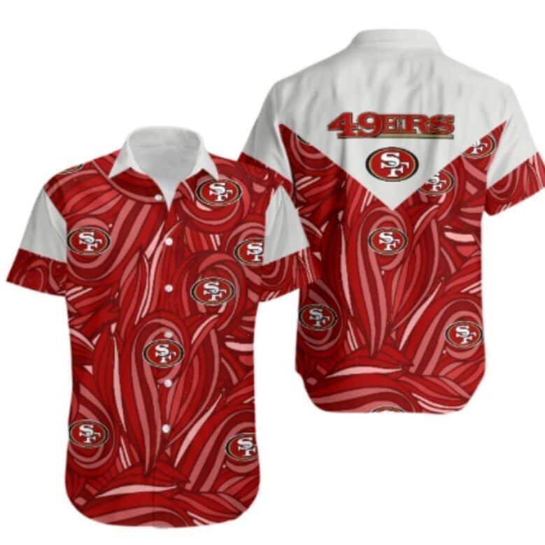 NFL San Francisco 49ers Hawaiian Shirt Gift For Football Boyfriend