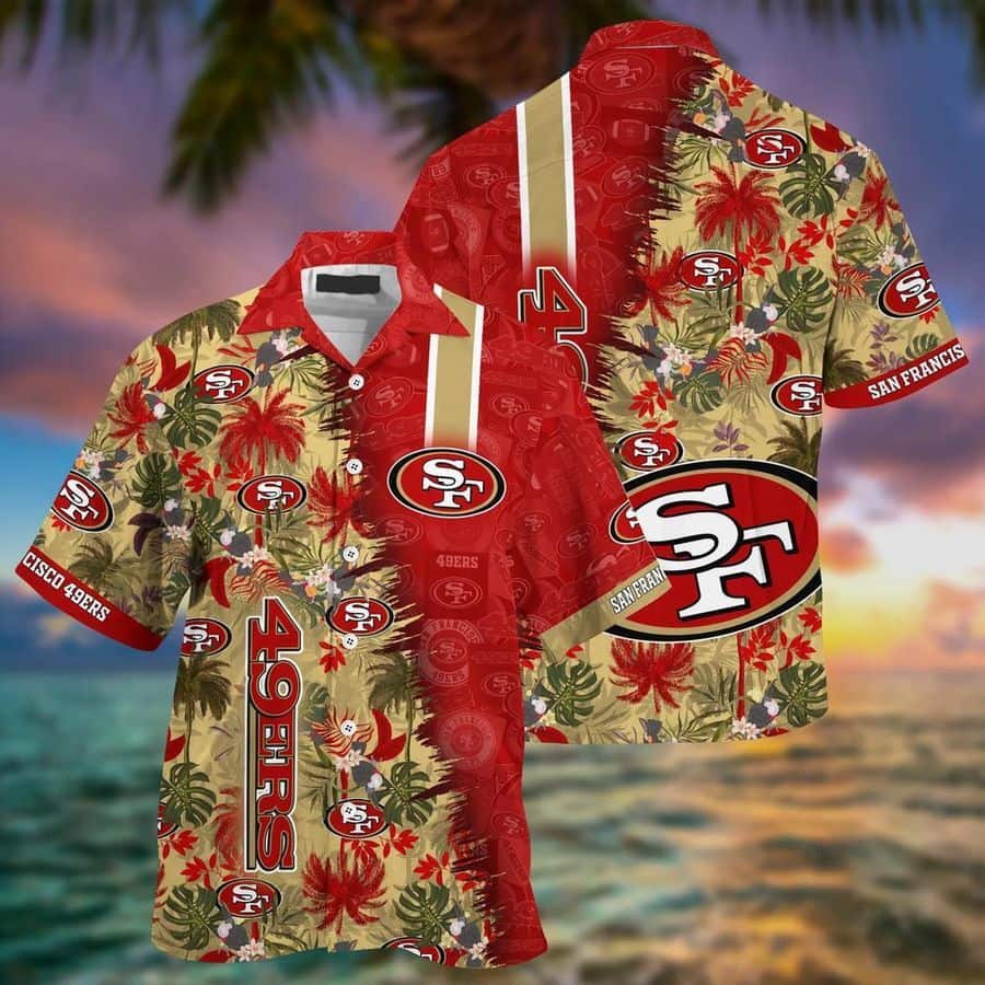 NFL San Francisco 49ers Hawaiian Shirt Summer Vacation Gift NFL San Francisco 49ers Hawaiian Shirt Summer Vacation Gift