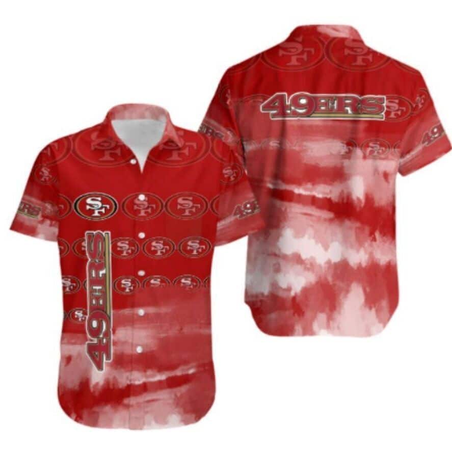NFL San Francisco 49ers Hawaiian Shirt Beach Gift For Him NFL San Francisco 49ers Hawaiian Shirt Beach Gift For Him
