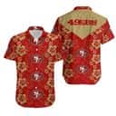 NFL San Francisco 49ers Hawaiian Shirt Hibiscus Flower Pattern Football Gift