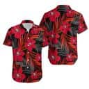 NFL San Francisco 49ers Hawaiian Shirt Hibiscus Flower Pattern Beach Gift NFL San Francisco 49ers Hawaiian Shirt Hibiscus Flower Pattern Beach Gift