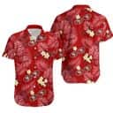 NFL San Francisco 49ers Hawaiian Shirt Palm Leaves And Flowers Pattern NFL San Francisco 49ers Hawaiian Shirt Palm Leaves And Flowers Pattern