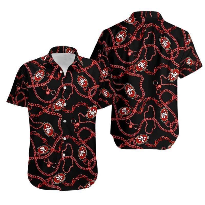 NFL San Francisco 49ers Hawaiian Shirt Football Gift For Dad From Son