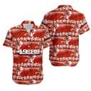 NFL San Francisco 49ers Hawaiian Shirt Coconut Trees And Flowers NFL San Francisco 49ers Hawaiian Shirt Coconut Trees And Flowers