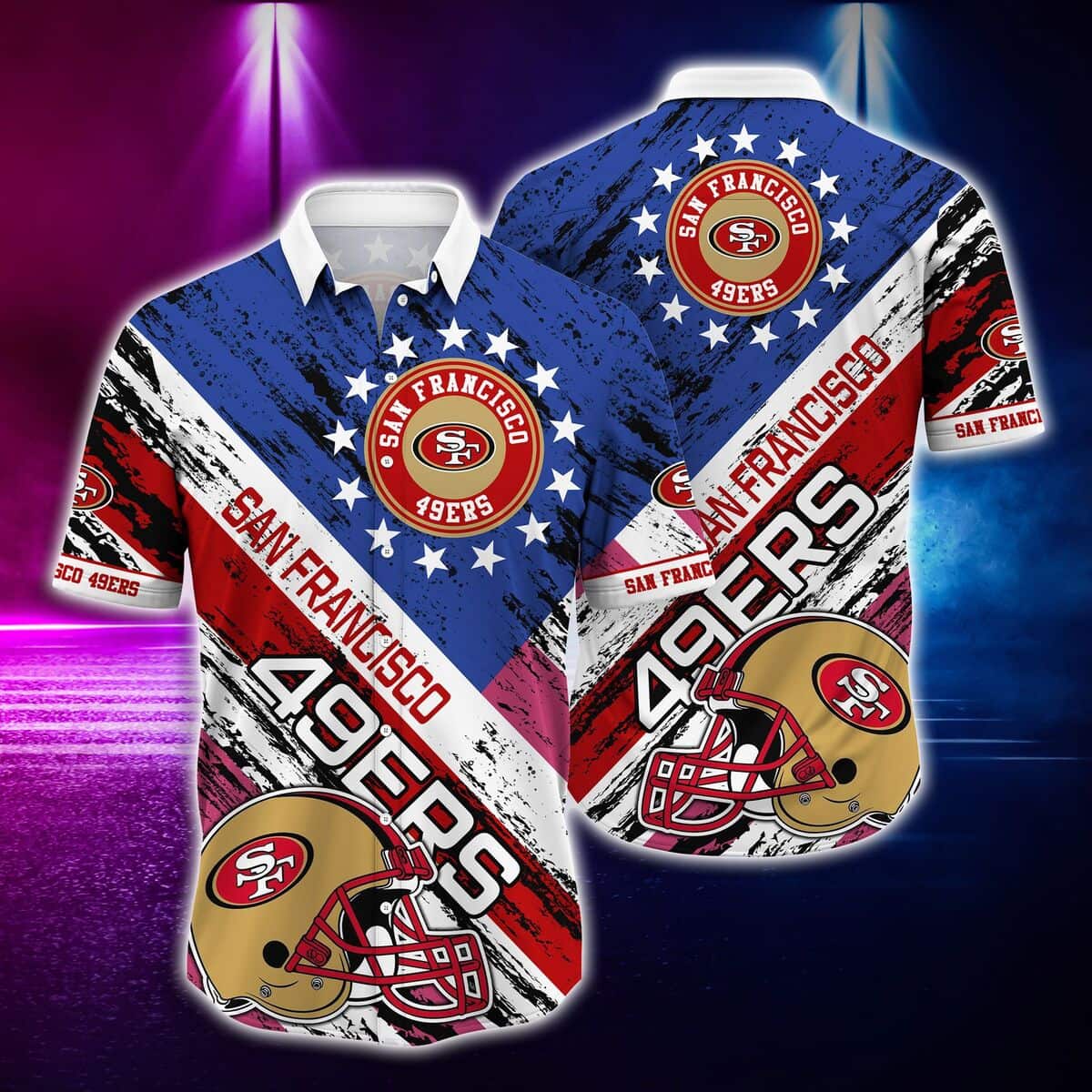 Rugby Helmet NFL San Francisco 49ers Hawaiian Shirt For Football Fans Rugby Helmet NFL San Francisco 49ers Hawaiian Shirt For Football Fans