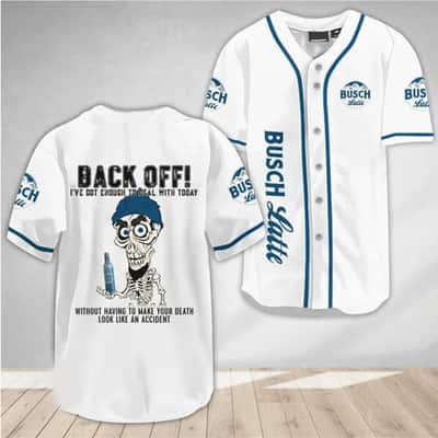 Achmed Back Off With Busch Latte Baseball Jersey Beer Lovers Gift Achmed Back Off With Busch Latte Baseball Jersey Beer Lovers Gift