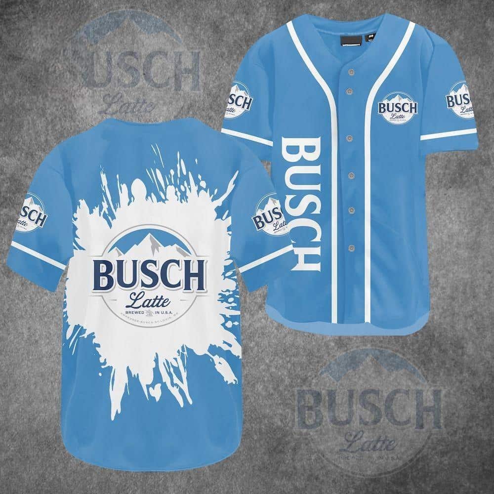 Busch Latte Baseball Jersey Gift For Baseball Dad Busch Latte Baseball Jersey Gift For Baseball Dad