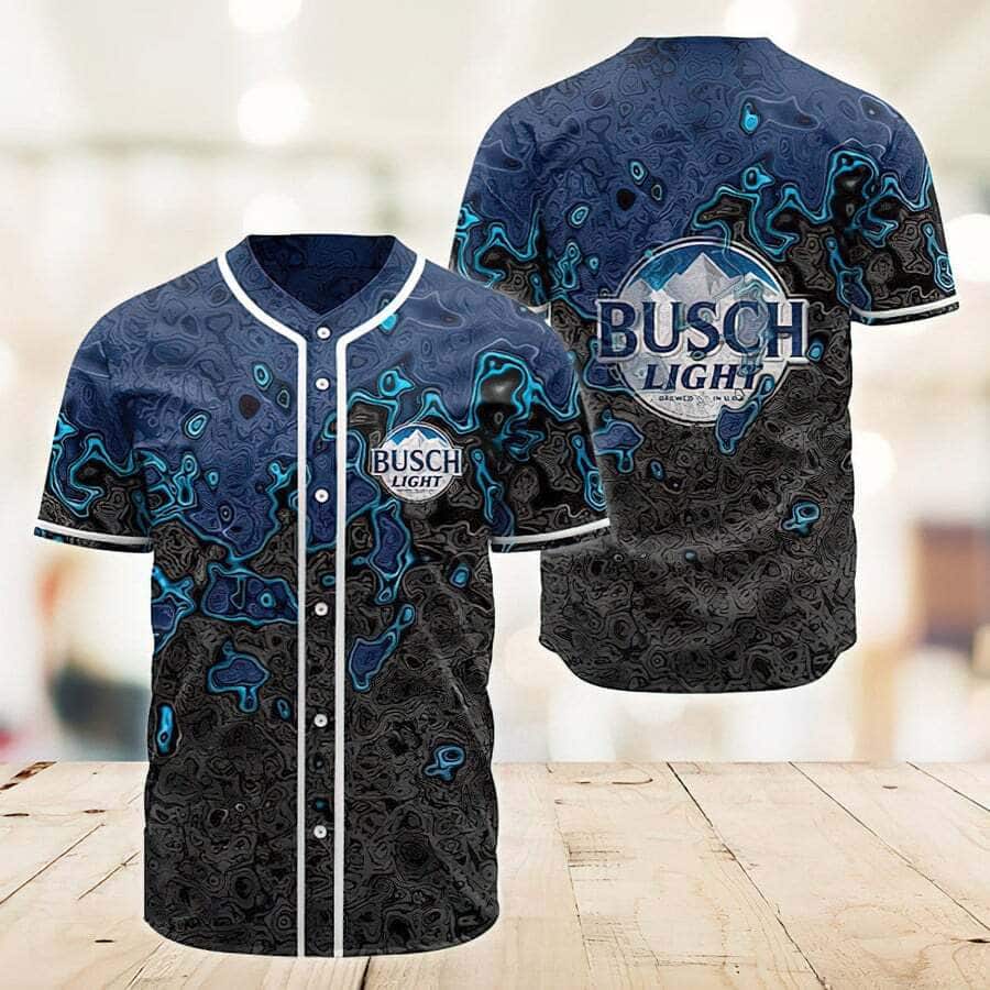Busch Light Baseball Jersey Abstract Holographic Beer Lovers Gift Busch Light Baseball Jersey Abstract Holographic Beer Lovers Gift