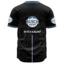 Black Busch Light Baseball Jersey Beer Lovers Gift