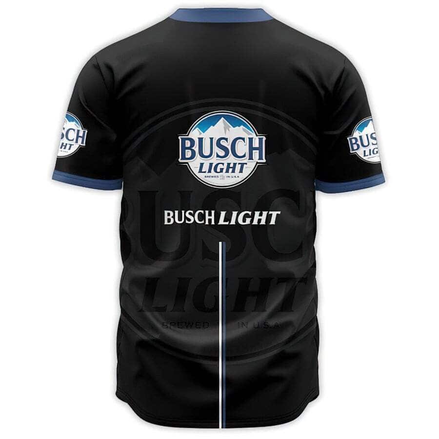 Black Busch Light Baseball Jersey Beer Lovers Gift Black Busch Light Baseball Jersey Beer Lovers Gift