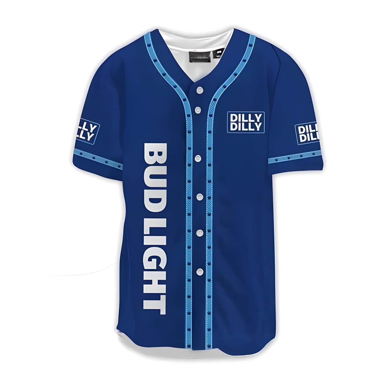 Blue Dilly Dilly Bud Light Baseball Jersey Gift For Beer Drinkers Blue Dilly Dilly Bud Light Baseball Jersey Gift For Beer Drinkers