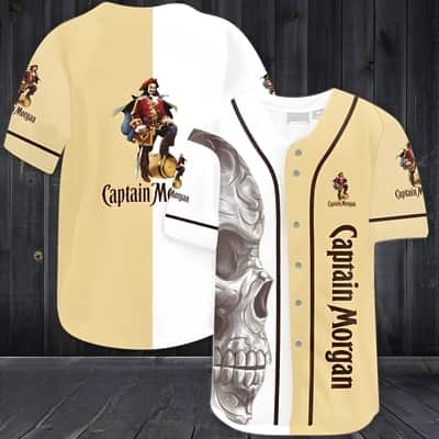 Horror Skull Captain Morgan Baseball Jersey