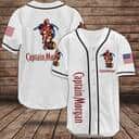 White Captain Morgan Baseball Jersey US Flag White Captain Morgan Baseball Jersey US Flag