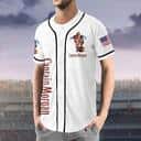 White Captain Morgan Baseball Jersey US Flag