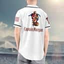 White Captain Morgan Baseball Jersey US Flag White Captain Morgan Baseball Jersey US Flag