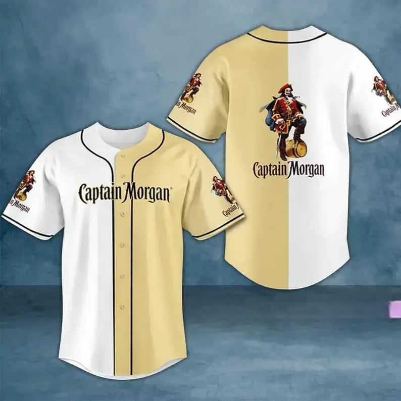 Captain Morgan Multicolor Baseball Jersey Sports Gift For Him Captain Morgan Multicolor Baseball Jersey Sports Gift For Him