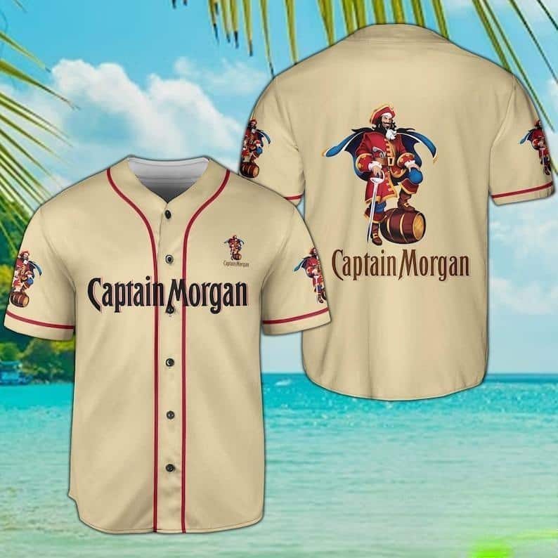 Captain Morgan Baseball Jersey Gift For Son From Dad Captain Morgan Baseball Jersey Gift For Son From Dad