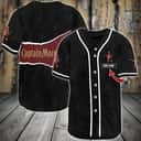 Personalized Custom Name Black Captain Morgan Baseball Jersey Personalized Custom Name Black Captain Morgan Baseball Jersey