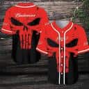 Retro Skull Budweiser Beer Baseball Jersey Gift For Him