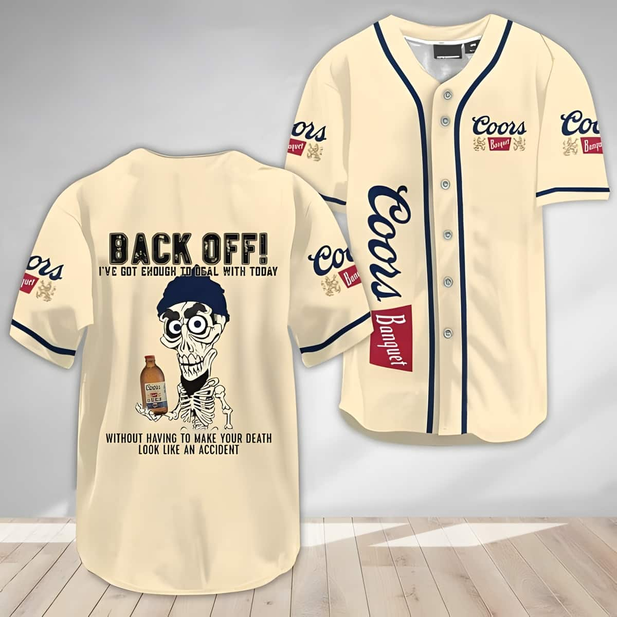 Achmed Back Off With Coors Banquet Beer Baseball Jersey Gift For Him