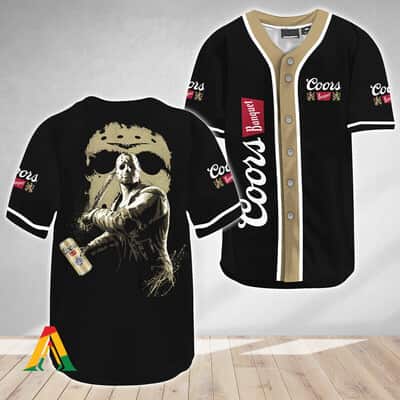 Coors Banquet Baseball Jersey Jason Voorhees Friday The 13th Coors Banquet Baseball Jersey Jason Voorhees Friday The 13th
